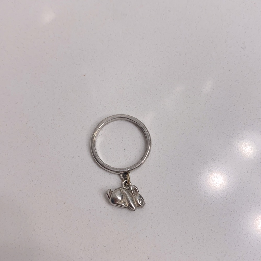James Avery Bunny Dangle Charm Ring